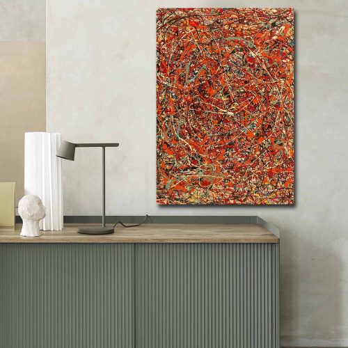Jackson Pollock 'The Fury' Canvas Art, 70x100 cm, Velúr
