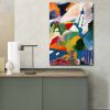 Kandinsky dekoratív vászonfestmény, 70x100 cm, Velúr