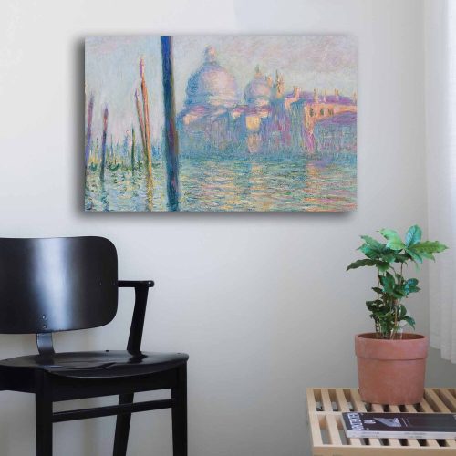 Claude Monet vászonfestmény, Le Grand Canal, 45x70 cm
