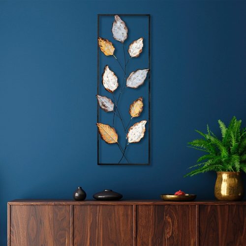 Kézzel készített fém faltartozék, 32 x 90 cm | 100% fém, egyedi design