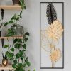 Kézzel festett fém faltartozék, 32x5x90 cm | 100% fém, egyedi design