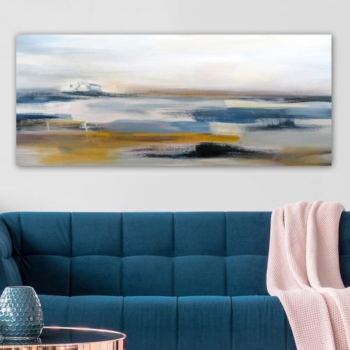 Elegáns vászonfestmény, 50 x 120 cm, 100% fa keret