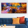 Elegáns vászonfestmény, 50 x 120 cm, fakeret