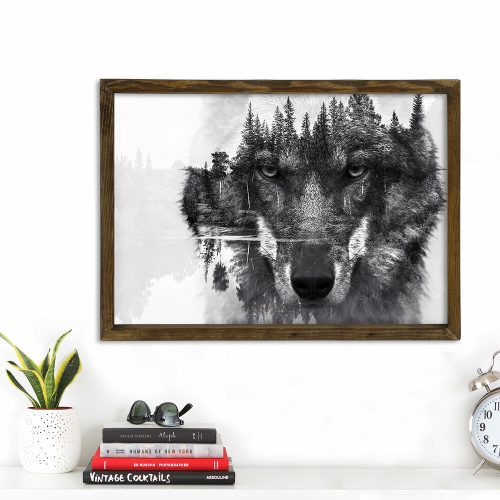 Keretes MDF festmény (50x70 cm), fenyőfa keret | UV-nyomtatott, sokoldalú tálca kialakítás