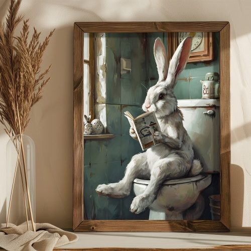 Keretes MDF Díszfestés, 35x47 cm, Luc keret