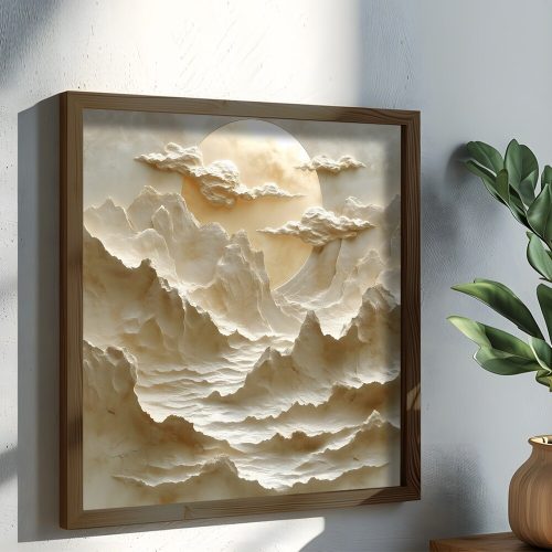 Keretes MDF Díszfestés, 50x50 cm, Luc keret