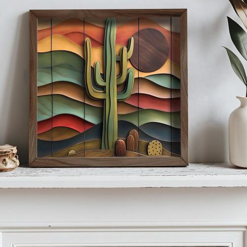 Keretes MDF Díszfestés, 50x50 cm, Luc keret