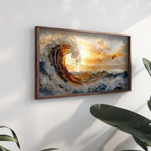 Elegáns keretes MDF festmény, 60x120 cm | 100% luc váz