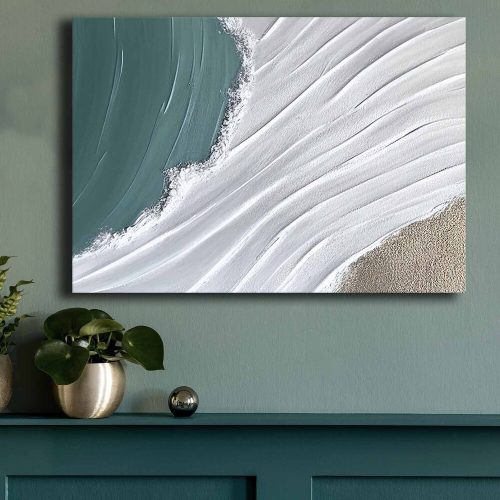 Elegáns vászonfestmény, 70x100 cm, fenyőkeret, 100% vászon