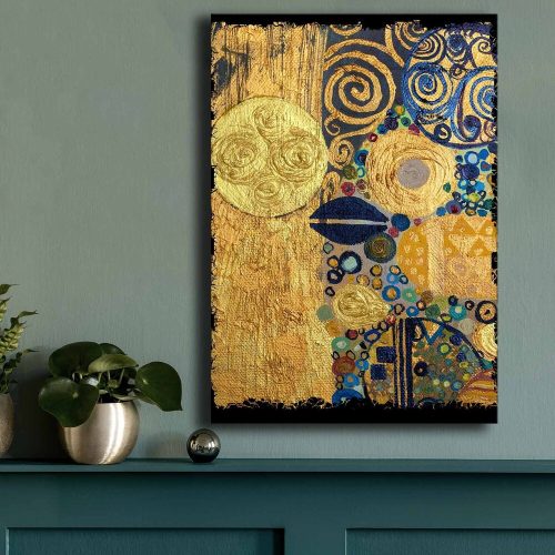 Elegáns vászonfestmény, 70x100 cm, fenyőkeret, 100% vászon