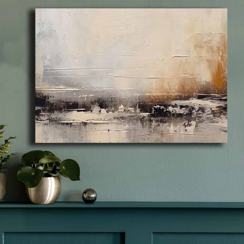 Elegáns vászonfestmény, 70x100 cm, fenyőkeret, 100% vászon
