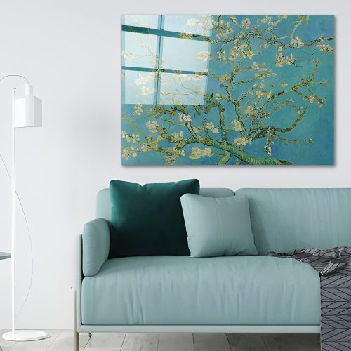 Elegáns edzett üvegfestmény, 70 x 100 cm, 4 mm