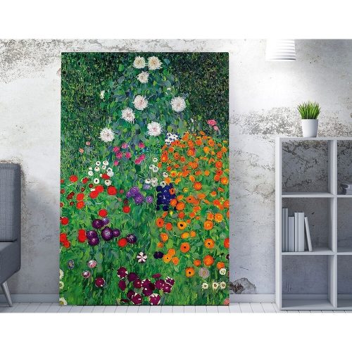 Virágoskert Canvas Art by Klimt, 50x70 cm, Keretezett
