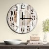 Elegáns 50 cm MDF falióra, 100% MDF, 5 mm vastag