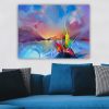 Elegáns vászonfestmény, 70x100 cm, 100% fa keret