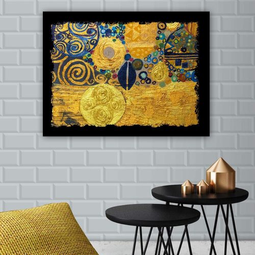 Elegáns vászonfestmény, 70x100 cm, 100% fa keret
