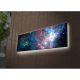 LED-es világítóvászon festmény, 30x90 cm, Velúr, Fakeret