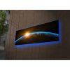 LED-es világítóvászon festmény, 30x90 cm, Velúr, Fakeret