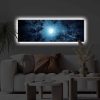 LED-es világítóvászon festmény, 30x90 cm, fakeret