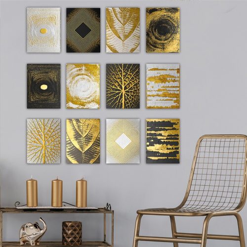 12 részes MDF dekoratív festőkészlet, 20x15 cm | 100% MDF, 3 mm vastag | Stílusos művészet lakberendezéshez