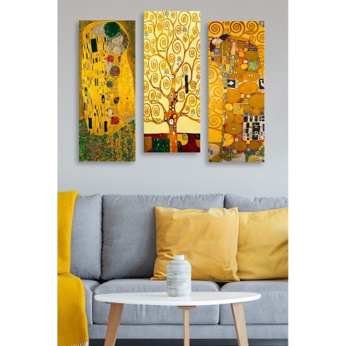 Elegáns MDF fali készlet (3 db) | Klimt Designs