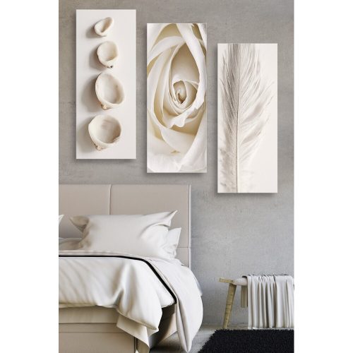 Dekoratív MDF festőkészlet (3 db), 20x50 cm, 100% MDF