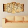 5 részes MDF dekoratív festőkészlet, 110 x 60 cm | 100% MDF, 3 mm vastag | Stílusos művészet otthoni dekorációhoz