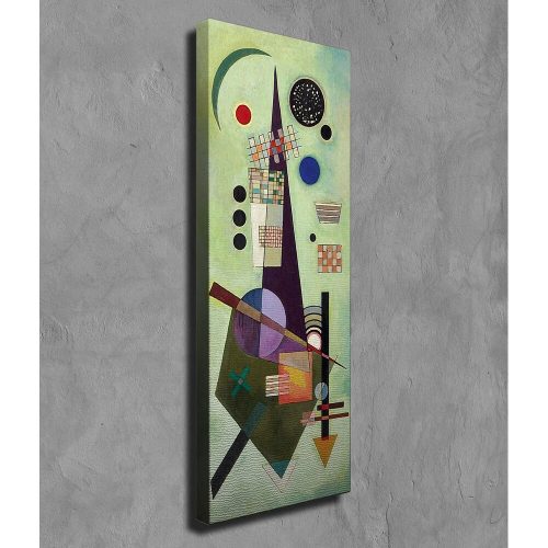 Kandinsky dekoratív vászonfestmény, 30x80 cm, 100% vászon