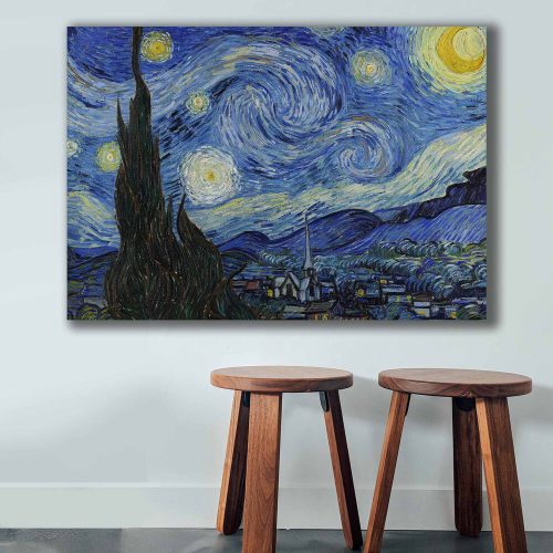 Vincent van Gogh vászonfestmény, 70x100 cm, fakeret