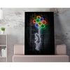 Elegáns vászonfestmény, 50x70 cm, keretes mű, 50% pamut