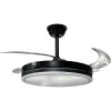 LED mennyezeti ventilátor 36w/3CCT fekete + távirányító, 2880 lm, Optonica, 19102