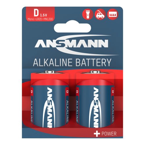 Alkáli elem D / LR20 2 db