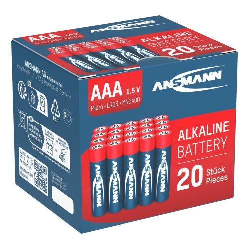 Alkáli elem AAA / LR03 20 db-os