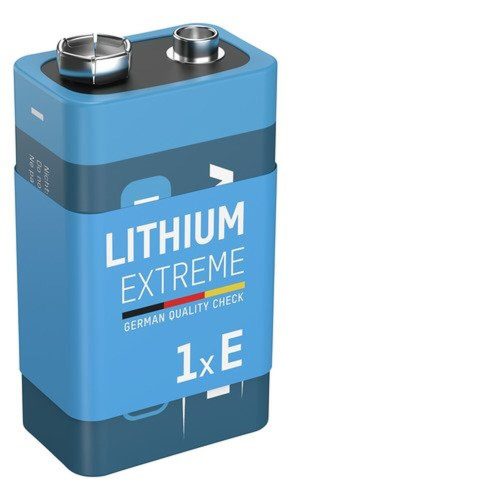 Lítium 9V elem hosszú élettartammal