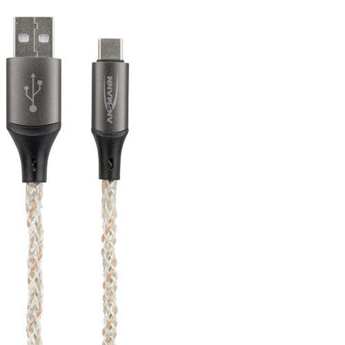 Ansmann RGB LED USB-A USB-C kábel 100 cm