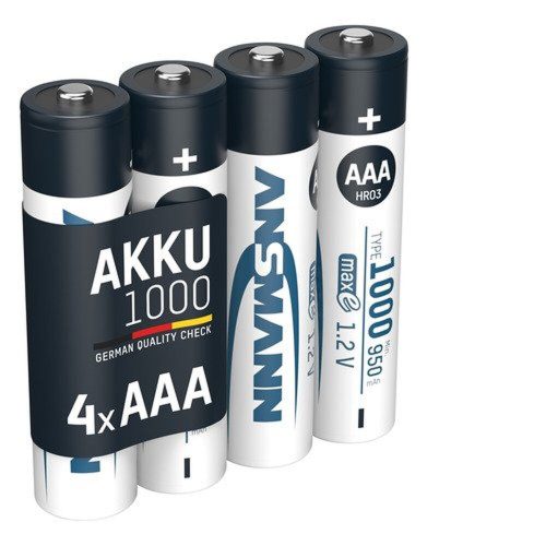 Ansmann NiMH AAA újratölthető elem 1000mAh