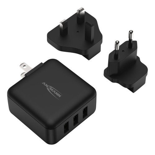 Intelligens USB töltő 15 W AC csatlakozókkal