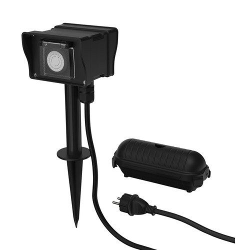 Ansmann mechanikai időzítő kapcsoló 24 órás 2×230V 3680W IP44