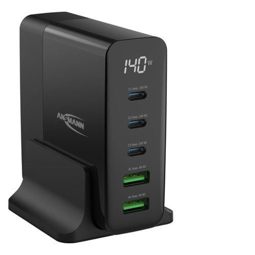 Intelligens USB töltő 140 W GaN technológiával