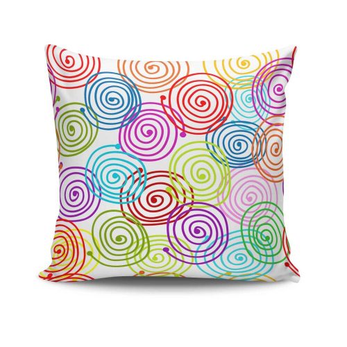 Stílusos párnahuzat 43x43 cm, 50% pamut/50% poliészter, mosható és vasalható, rejtett cipzárral záródó | Tökéletes otthoni dekorációhoz és kényelemhez