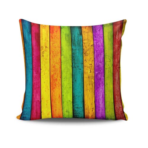 Stílusos párnahuzat 43x43 cm, 50% pamut/50% poliészter, mosható és vasalható, rejtett cipzárral záródó | Tökéletes otthoni dekorációhoz és kényelemhez