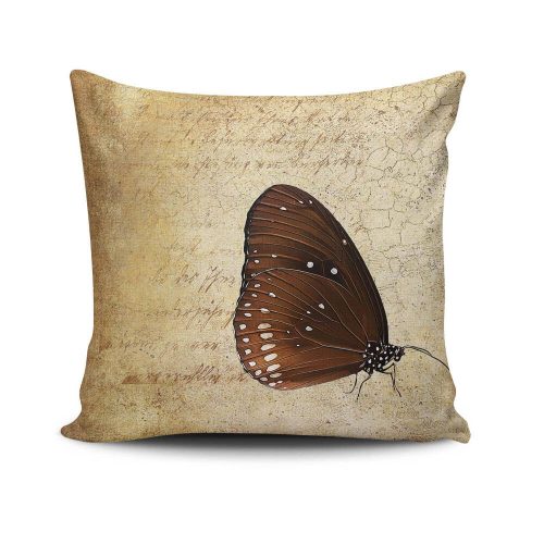 Stílusos párnahuzat 43x43 cm, 50% pamut/50% poliészter, mosható és vasalható, rejtett cipzárral záródó | Tökéletes otthoni dekorációhoz és kényelemhez