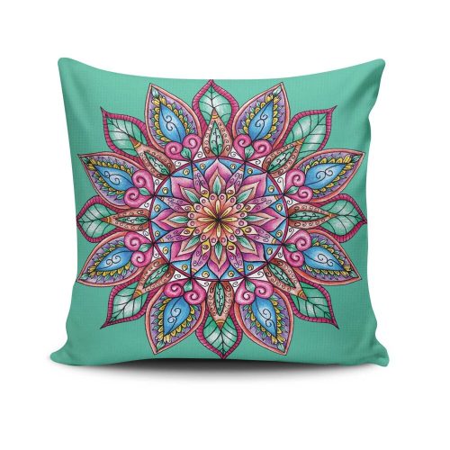 Stílusos párnahuzat 43x43 cm, 50% pamut/50% poliészter, mosható és vasalható, rejtett cipzárral záródó | Tökéletes otthoni dekorációhoz és kényelemhez