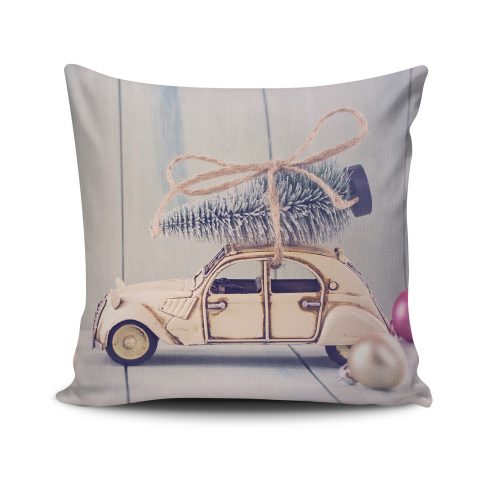 Stílusos párnahuzat 43x43 cm, 50% pamut/50% poliészter, mosható és vasalható, rejtett cipzárral záródó | Tökéletes otthoni dekorációhoz és kényelemhez