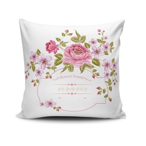 Stílusos párnahuzat 43x43 cm, 50% pamut/50% poliészter, mosható és vasalható, rejtett cipzárral záródó | Tökéletes otthoni dekorációhoz és kényelemhez
