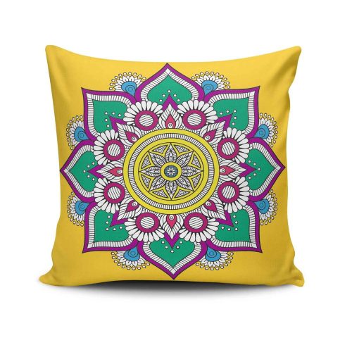 Stílusos párnahuzat 43x43 cm, 50% pamut/50% poliészter, mosható és vasalható, rejtett cipzárral záródó | Tökéletes otthoni dekorációhoz és kényelemhez