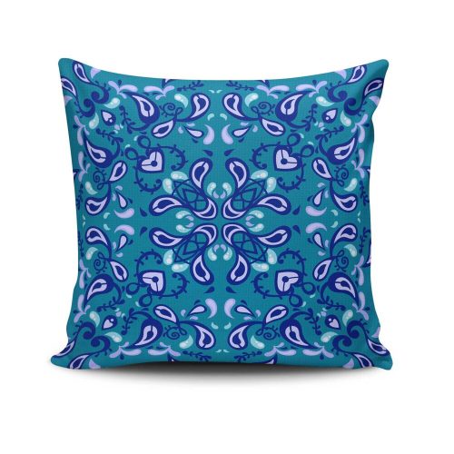 Stílusos párnahuzat 43x43 cm, 50% pamut/50% poliészter, mosható és vasalható, rejtett cipzárral záródó | Tökéletes otthoni dekorációhoz és kényelemhez