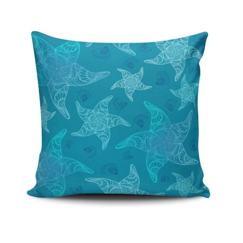 Stílusos párnahuzat 43x43 cm, 50% pamut/50% poliészter, mosható és vasalható, rejtett cipzárral záródó | Tökéletes otthoni dekorációhoz és kényelemhez