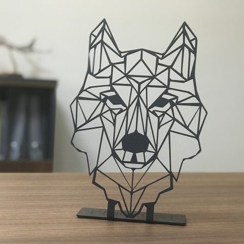 Stílusos fekete dísztárgy, 20 x 30 cm | 100% fém (2 mm vastagság) | Falra szerelhető kialakítás modern lakberendezéshez és művészeti bemutatókhoz