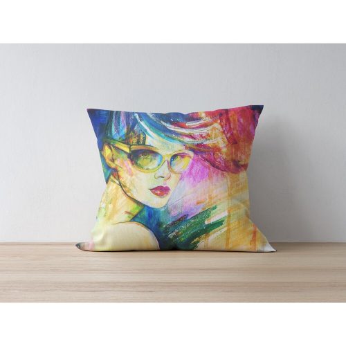Stílusos párnahuzat, 43 x 43 cm, 50% poliészter és 50% pamut | Digitális nyomtatás, 30°C-on mosógépben mosható | Tökéletes otthoni dekorációhoz és kényelemhez